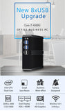 Tolibek HTPC Fanless Mini PC Windows 10 Intel Core i3 5005U i5 4200U Celeron 2955U DDR3L WiFi HDMI 8*USB Office Mini Computer