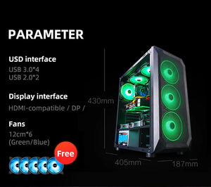 Aotesier Gaming PC A8 7680CPU 8G/16G RAM 500G SSD Windows 10 Pro Key Assembly Machine Cheap Gaming Desktop Computer pc gamer