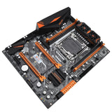 HUANANZHI Gaming PC X99-AD4 Motherboard Xeon 2678 V3 2680 V4 CPU Cooler 4*16G RAM 500G M.2 SSD GPU GTX1660 6GD5 750W PSU PC Case