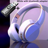 Wireless TV Headphones Bluetooth 5.0 USB Adaptor Stereo Headset Foldable Helmet Earbuds with Mic for Samsung Xiaomi TV PC Music