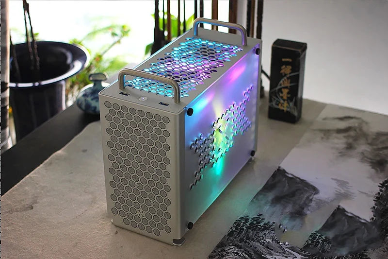 ZZAW Braveman B2  Mini ITX Case Micro Desktop PC  Aluminum Alloy Chassis 2021  with DIY Installing for Gaming and Home Use