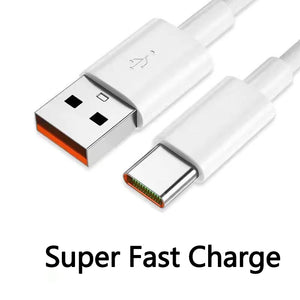 7A 100W Type C USB Cable Super-Fast Charge Cable for Huawei Mate 40 30 Xiaomi Samsung Fast Charging USB Charger Cables Data Cord