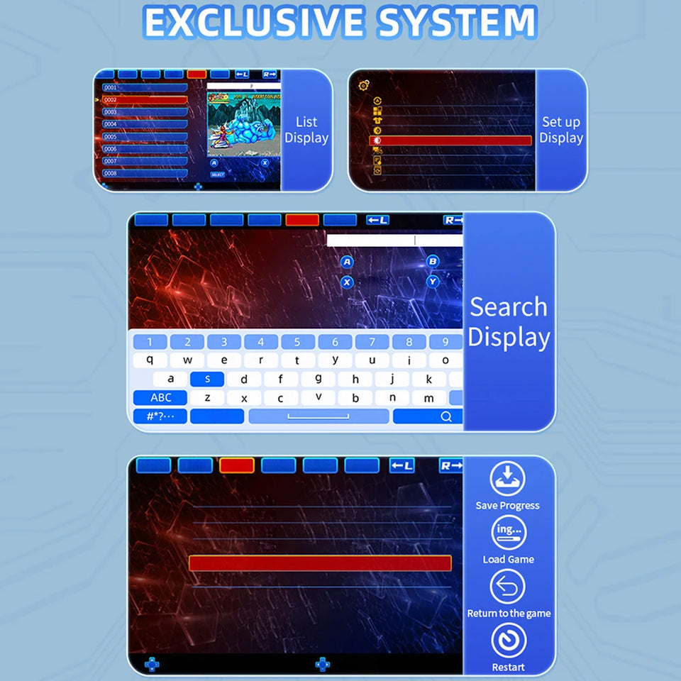 X39 Pro Handheld Game Console 4.5 Inch IPS Screen 3000mAh Rechargeable Video Game Console With 4000+ Games Support 2 Players