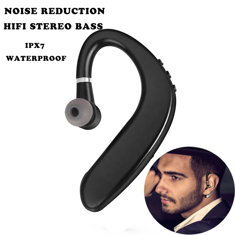 S109 Wireless Headset Single Ear Hook Bluetooth-compatible Headphones In-ear Call Business Sports Earphones With Mic For Xiaomi