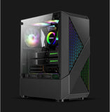 HUANANZHI Gaming PC X99-AD4 Motherboard Xeon 2678 V3 2680 V4 CPU Cooler 4*16G RAM 500G M.2 SSD GPU GTX1660 6GD5 750W PSU PC Case