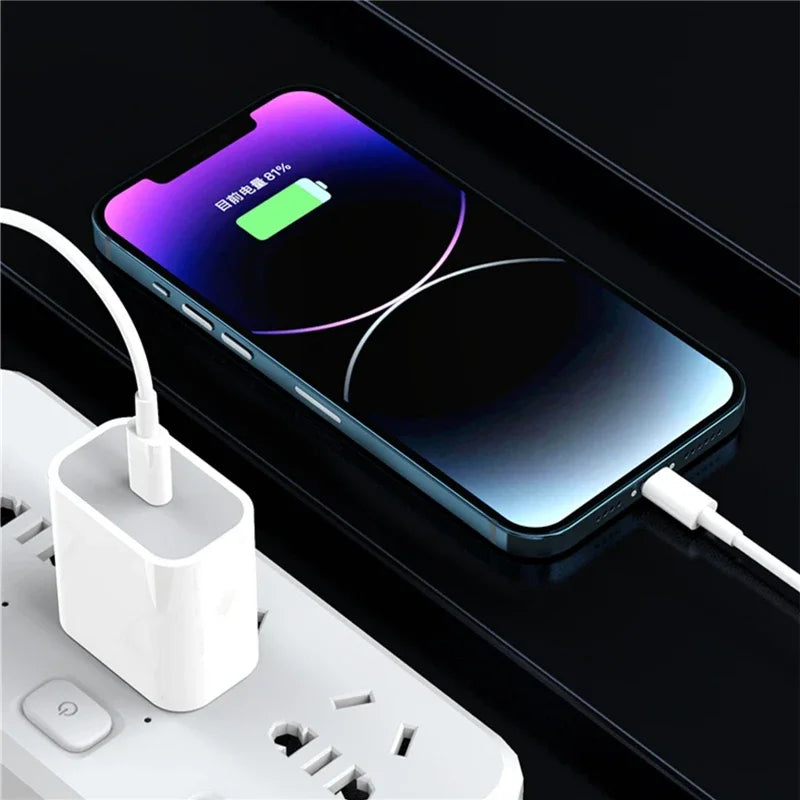 35w PD Original Fast Charger for iPhone 13 Pro 14 Plus 11 12 mini XS Max XR X iPad Air Quick Charging Cable USB-C Power Adapter