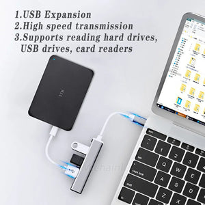 4Port USB 3.0 Hub USB Hub High Speed type c Splitter 5Gbps For PC Computer Accessories For Xiaomi Lenovo Macbook Pro Accessories