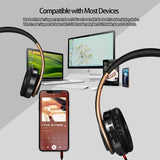 HIFI Stereo Earphones Bluetooth Headphone Music Headset FM and Support SD Card with Mic for Mobile Xiaomi Iphone Sumsamg Tablet