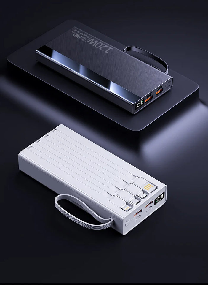 22.5w Portable 10000/20000mah Power Bank Usb Type-c Mirco Lingting Output External Battery Charger Powerbank Suitable For Apple