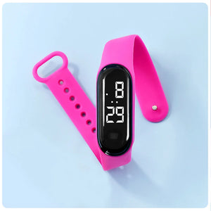 2024 Latest Cartoon Unicorn Children Smart Watch Waterproof Outdoor Sports Bracelet Kids LED Digital Electronic Watches Gifts