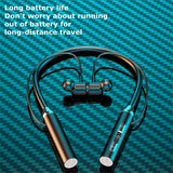 Magnetic Wireless Headphones Bluetooth 5.2 Neckband Earphones Silicone Hifi 12D Stereo Sports Headset Halter Waterproof Earbuds