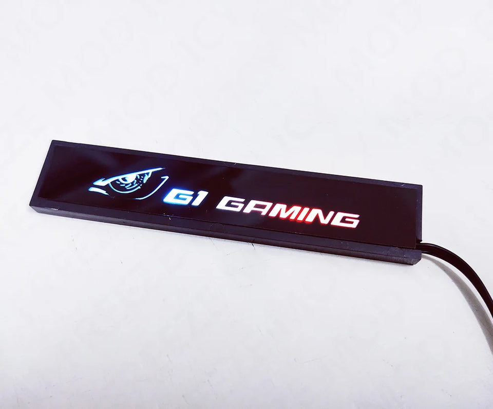 FREEZEMOD Mini VGA Side Light Panel 5V 3PIN A-RGB Graphics Card Luminous Nameplate PC Case Decorative Light Panel AURA SYNC