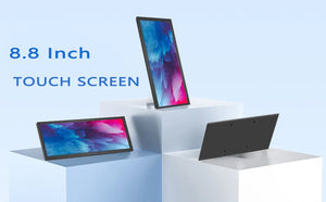 8.8 inch HDMI Touch Long Wide Monitor With Case PC Temperature Display PC Sensor Panel Display Small Extender Monitor