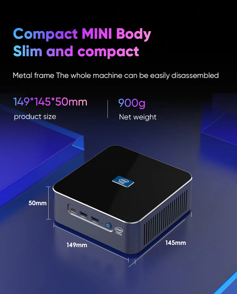 i9 13900H i7 13800H 13th Gen Intel Gaming Mini PC 2*DDR5 2*PCIe 2*2.5G LAN Firewall PC Windows 11 Office Mini Computer WiFi6E