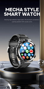 YYHC 2024 Latest 4G Smart Watch Sim Card Built Programmable 1.39 inch Luxury Android 8.1 Smart Watch H10 with GPS WIFI