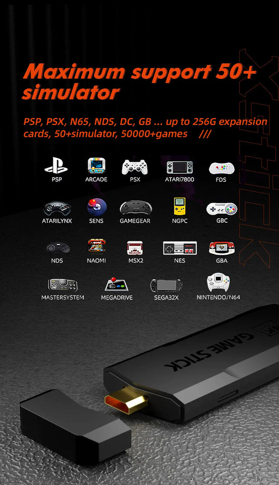 Retro Game Console Video Game Device 256G 70000 Games HD Output Juegos Retro Consola 4K Game Stick GD20