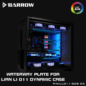 Barrow Distroplate for Lian Li PC-O11 Dynamic Case LLO11-SDB D5 Water Cooling System for PC Gaming 5V 3PIN ARGB Waterway Board