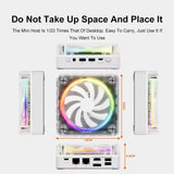 Topton Gaming Mini Computer D7 AMD Ryzen 9 7940HS ES Oculink 2*2.5G LAN 2*PCIe 2*DDR5 USB4 Windows 11 Colorful Desktop PC WiFi6