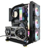 Open Computer Case Frame DIY Creative Rack Mini ITX MATX Gamer Cabinet ATX Air/Water Cooler 360 Desktop PC Gaming Chassis