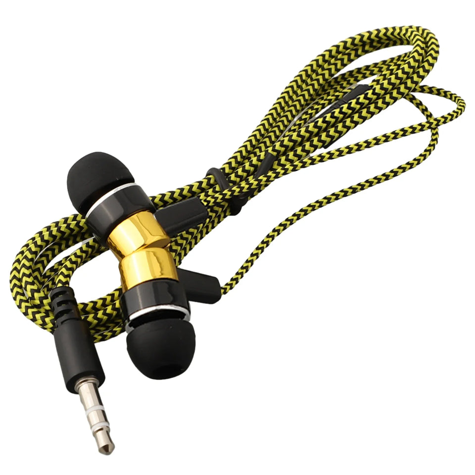 Wired Headphones With Mic In-ear Sports Headphone 3.5 Mm Audio Jack In-Ear Stereo Earbuds Mobile Headphones For Phone Pc