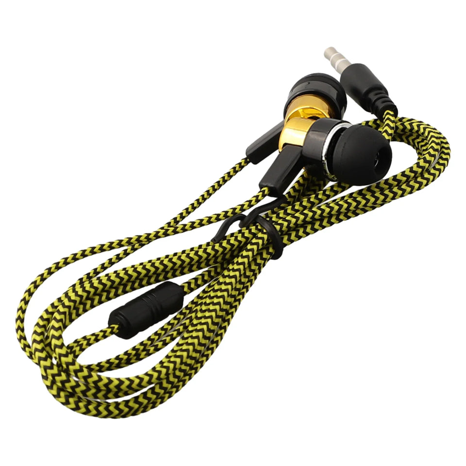 Wired Headphones With Mic In-ear Sports Headphone 3.5 Mm Audio Jack In-Ear Stereo Earbuds Mobile Headphones For Phone Pc