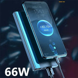 20000mAh Power Bank 66W Fast Charging Digital Display Rechargeable Battery Portable Suitable For IPhone Huawei Xiaomi Samsung