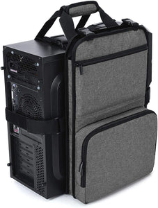 Desktop Gaming Computer PC Carrying Case Travel Storage Carrying Bag, Computer Main Processor Case and Monitor