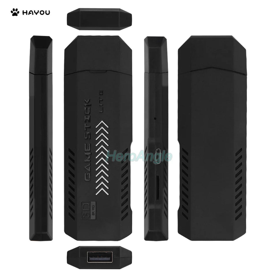 New X2 Plus Game Stick 4K GD10 Retro Video Game Console 2.4G Wireless Controller HD-Out 40000 Games For PSP/N64/PS1