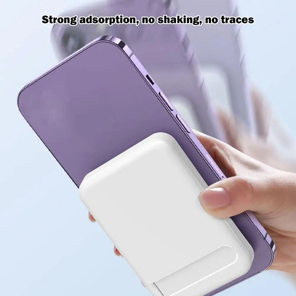 Power Bank Magnetic Foldable Compact Power Bank Portable Charger Fast Charging Large-Capacity Wireless Power Bank For Phone