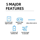 K10 Ultra Thin Handheld Game Console Built-in 500 Classic Games 2.4 Inch Mini Video Games Player Gaming Toy for Kids