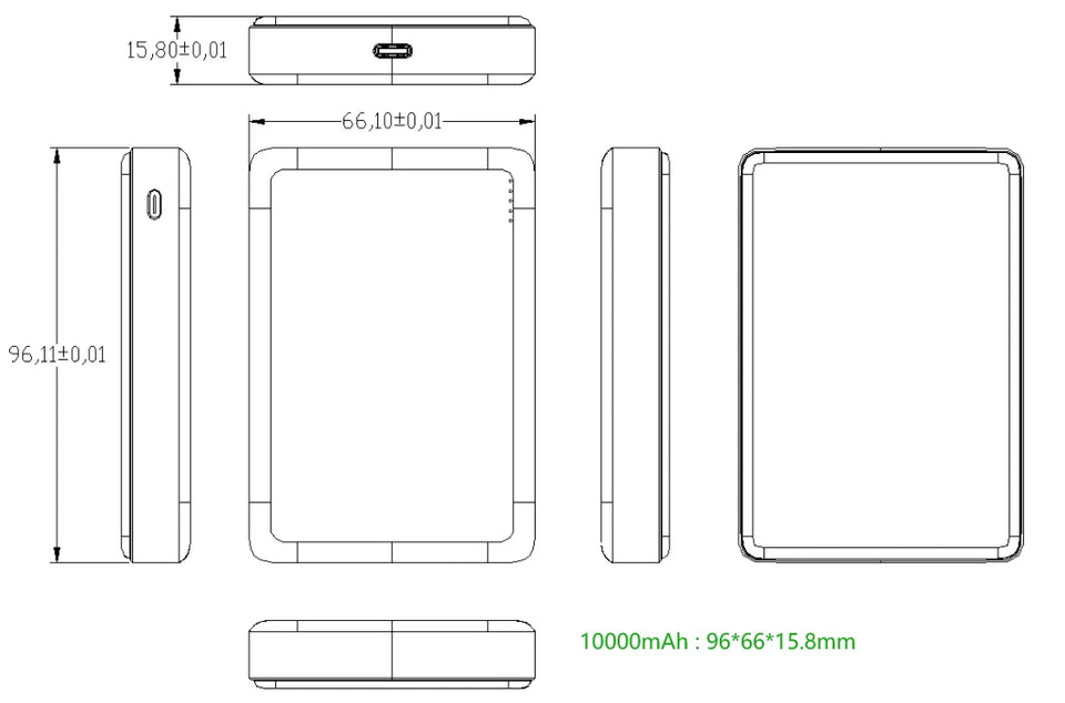 Ultra Thin Magentic Wireless Power Bank 10000mAh Super Fast Wireless Power Charger