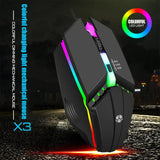 Universal USB Wired Gaming Mouse 1600 DPI 3 Buttons Game LED Optical Ergonomics Mouse For PC Laptop Computer Accessories