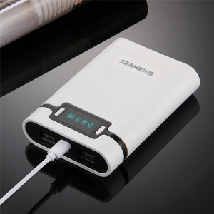 HAWEEL DIY 4X 18650 Battery (Not Included) 10000MAh Power Bank Shell Box with 2 USB Output & Display for Smartphones-B