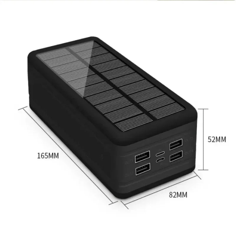 2024Neue 30000mah Solar Power Bank Wiederaufladbare Handy Drahtlose Aufladung Große Kapazität Externe Batterie Schnele Aufladung