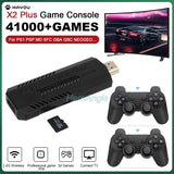 New X2 Plus Game Stick 4K GD10 Retro Video Game Console 2.4G Wireless Controller HD-Out 40000 Games For PSP/N64/PS1