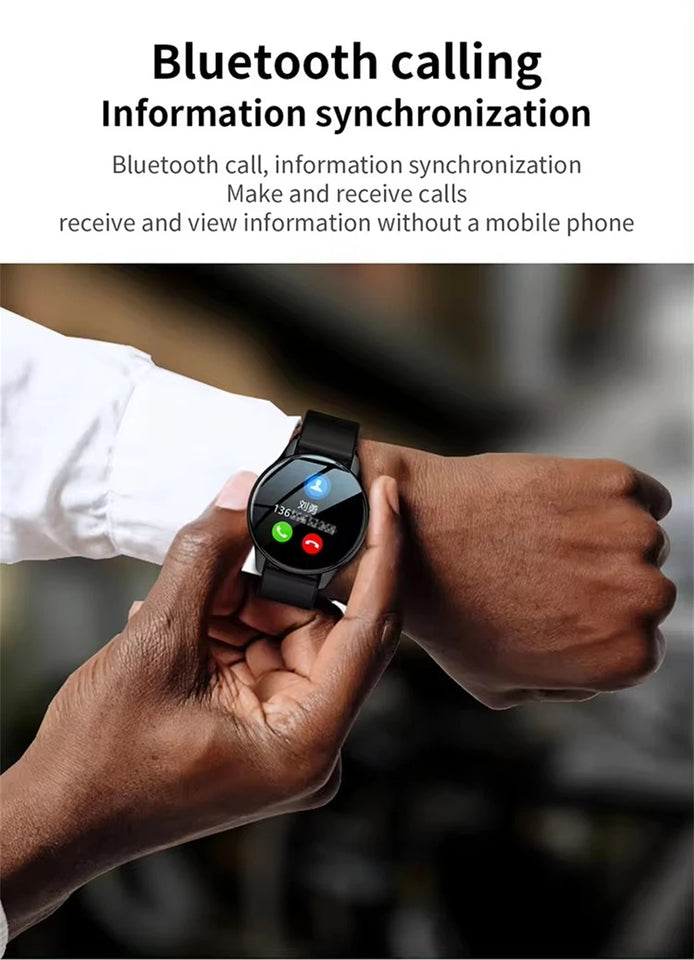 T2 Pro Smart Watch Round Screen Women Smartwatch Bluetooth Call Message Reminder Heart Rate Sleep Tracker Men Sport Wristwatch