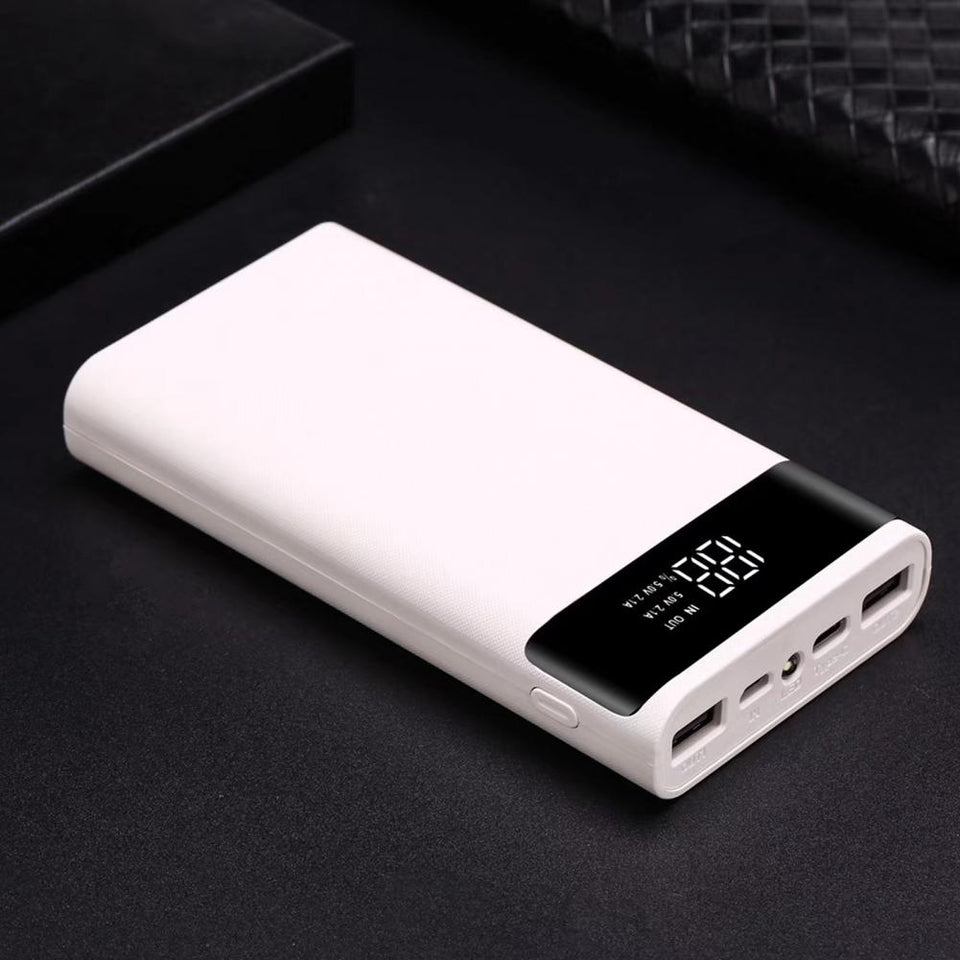 Durable  Power Bank Case Detachable 6x18650 Mobile Battery Charger Box Dual USB Output 20000mAh Power Bank Shell Phone Supply