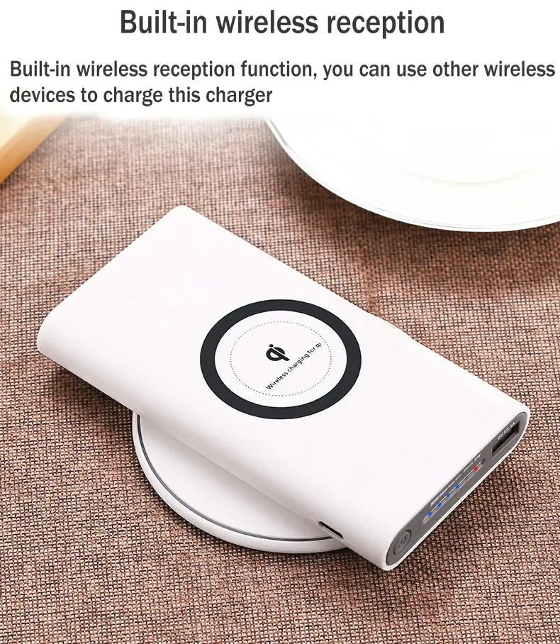 200000mAh Wireless Power Bank Two-way Super Fast Charging Powerbank Portable Charger Type-c External Battery Pack for IPhone