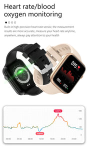 Big Smart Watch Latest Smartwatch Make Answer Calls Ip67 Waterproof Exercise Monitoring Blood Pressure 2024 Women'S Wristwatch