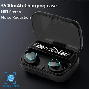 MEUYAG 3500mAh TWS Wireless Earphones Bluetooth Noise Canceling earbuds Stereo Headphones LED Display Sports Headset With Mic