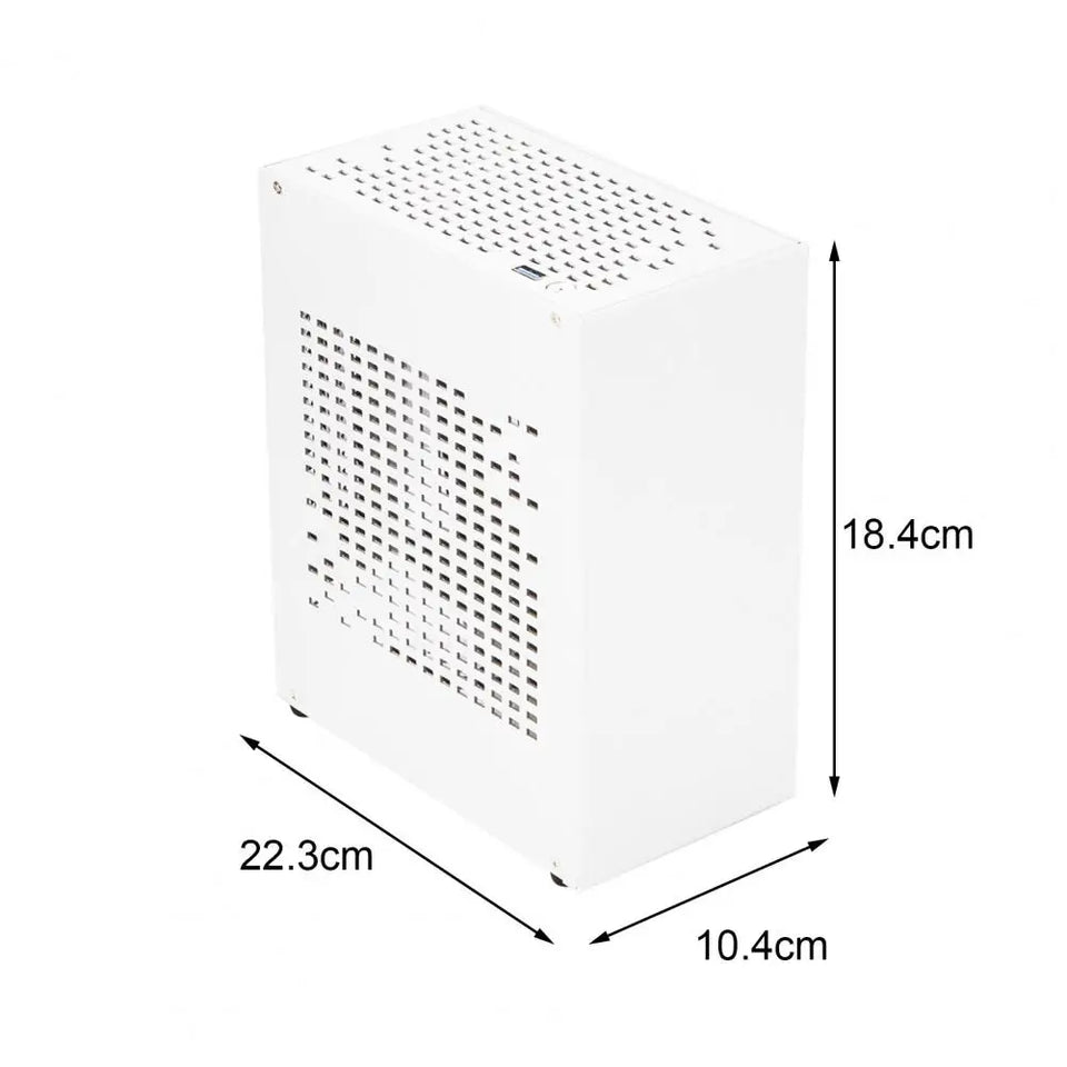 A07 Desktop Case MINI ITX Case Supporting 1U Power Supply Computer Chassis Aluminum Alloy PC Gaming Small Chassis PC Accessories