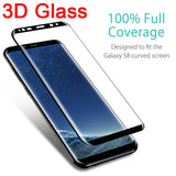 3D Curved Full Cover Tempered Glass for Samsung Galaxy S9 S8 Plus Protective Glass Screen Protector Film for S6 S7 Edge Note 8 9