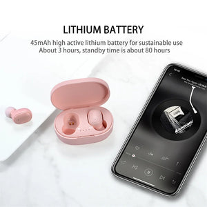 A6S Wireless Earphones Noise Canceling Stereo Deep Bass Headphones With Charging Box For Cell Phone Gaming Laptop Sports