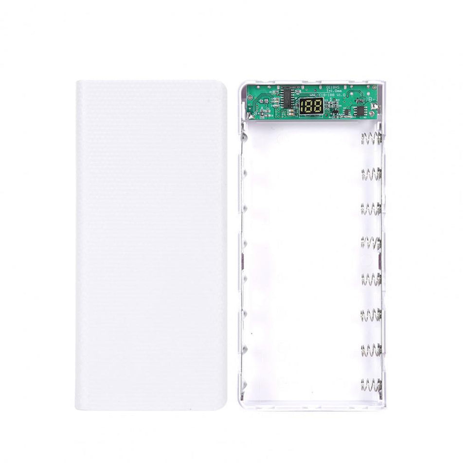 Power Bank Case  Practical with Digital Display Long Service Life  Simple Operation 6x18650 Battery Charger Case Office Supply
