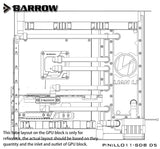 Barrow Distroplate for Lian Li PC-O11 Dynamic Case LLO11-SDB D5 Water Cooling System for PC Gaming 5V 3PIN ARGB Waterway Board