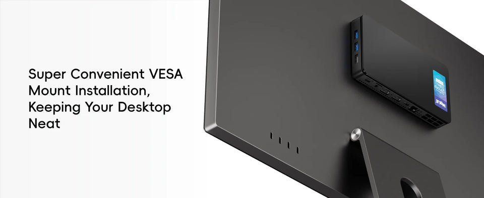 MeLE Slim Mini PC N100 16GB 32GB 512GB Windows 11 Industrial Computer WiFi5 Dual HDMI Type Display USB-C Overclock4C