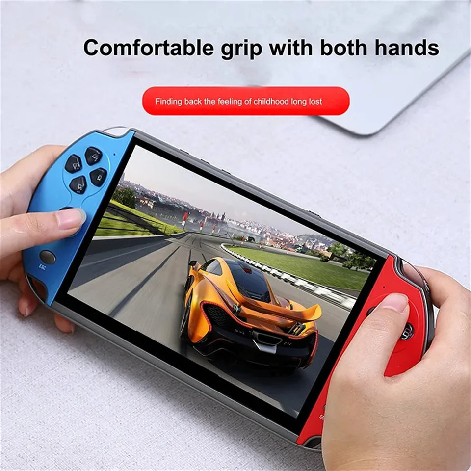 X7 Handheld Game Console With 10000+ Classic Games 1500mAh Rechargeable Battery Ideal Gift For Kids Game Player
