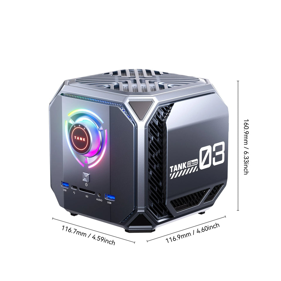 BRENUC M1A Mini Gaming PC Intel Core i9-12900H With RTX 4060 8G Gaming Desktop Computer Win11 WiFi6 Dual 2.5G LAN