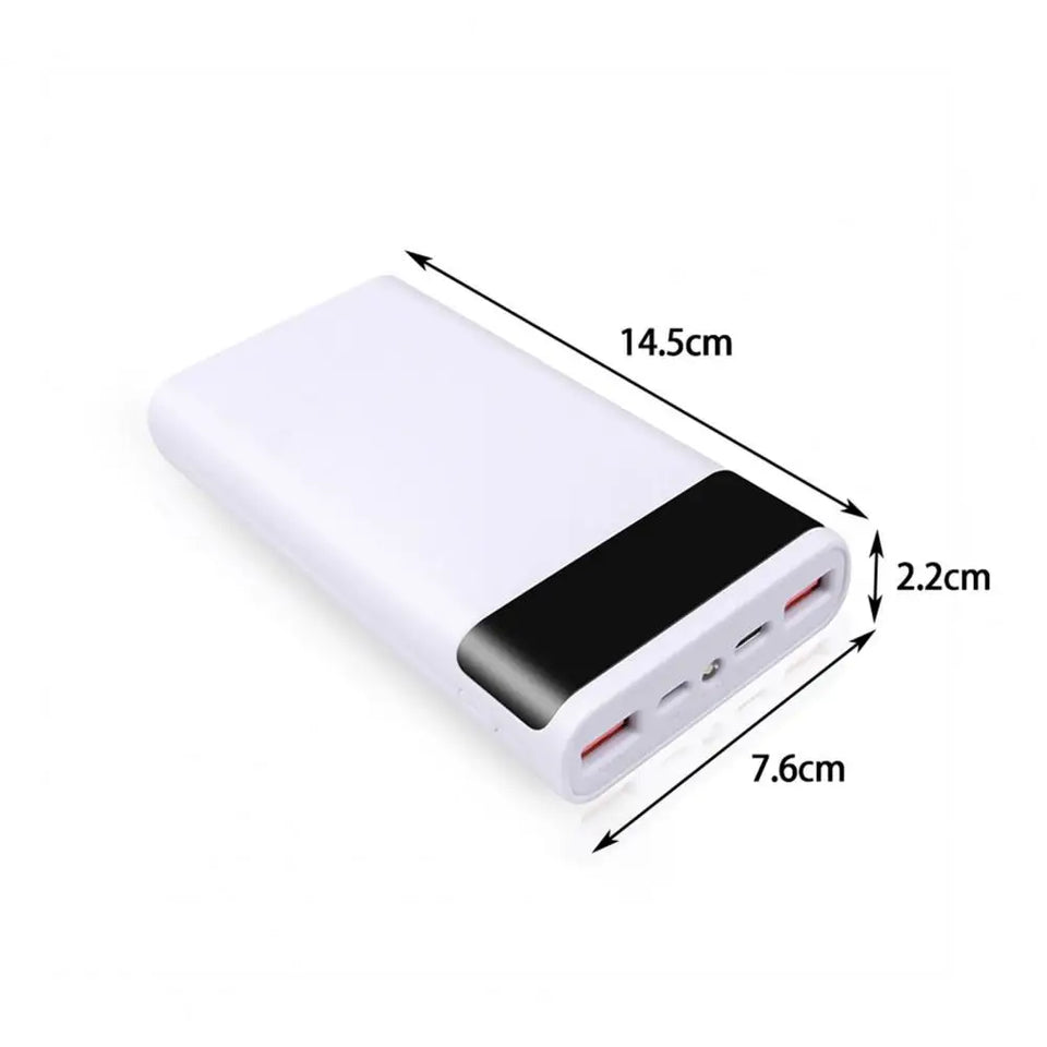 Convenient  Power Bank Box 5V 2A 6x18650 Mobile Battery Charger Box Plug Play 20000mAh Power Bank Case Phone Supply