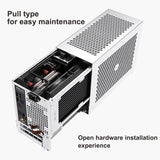 ZZAW B5 All Aluminum Mini ITX Case SFX Power 3090 Graphics Card 240 Water Cooling Pull-out Type Gaming Office Desktop Chassis